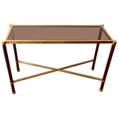 1960 French Guy Lefevre Metal Lacquered Console