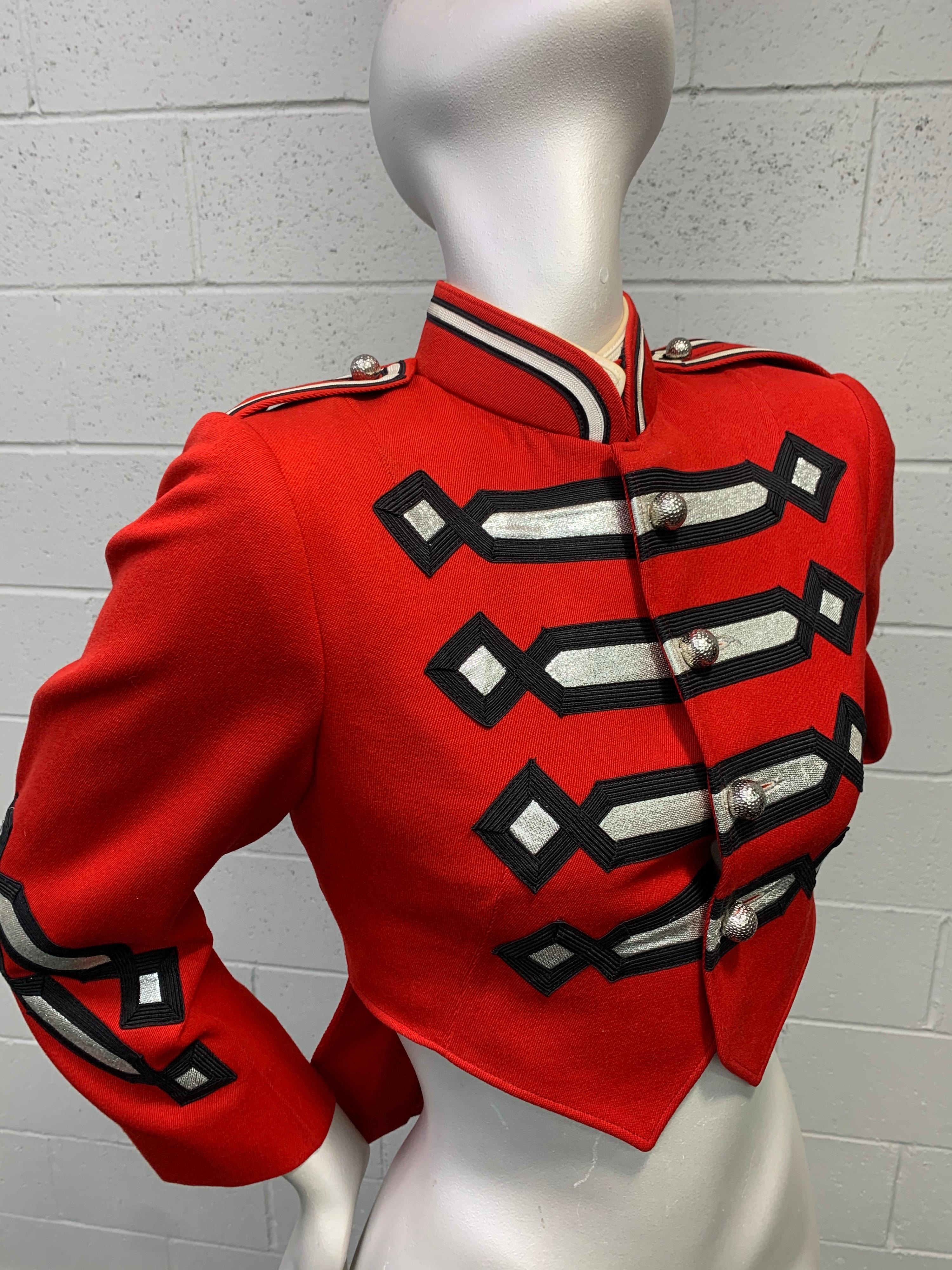 1960 Fruhauf Cardinal Red Band Uniform w/ Military Style & Embroidery Work 1