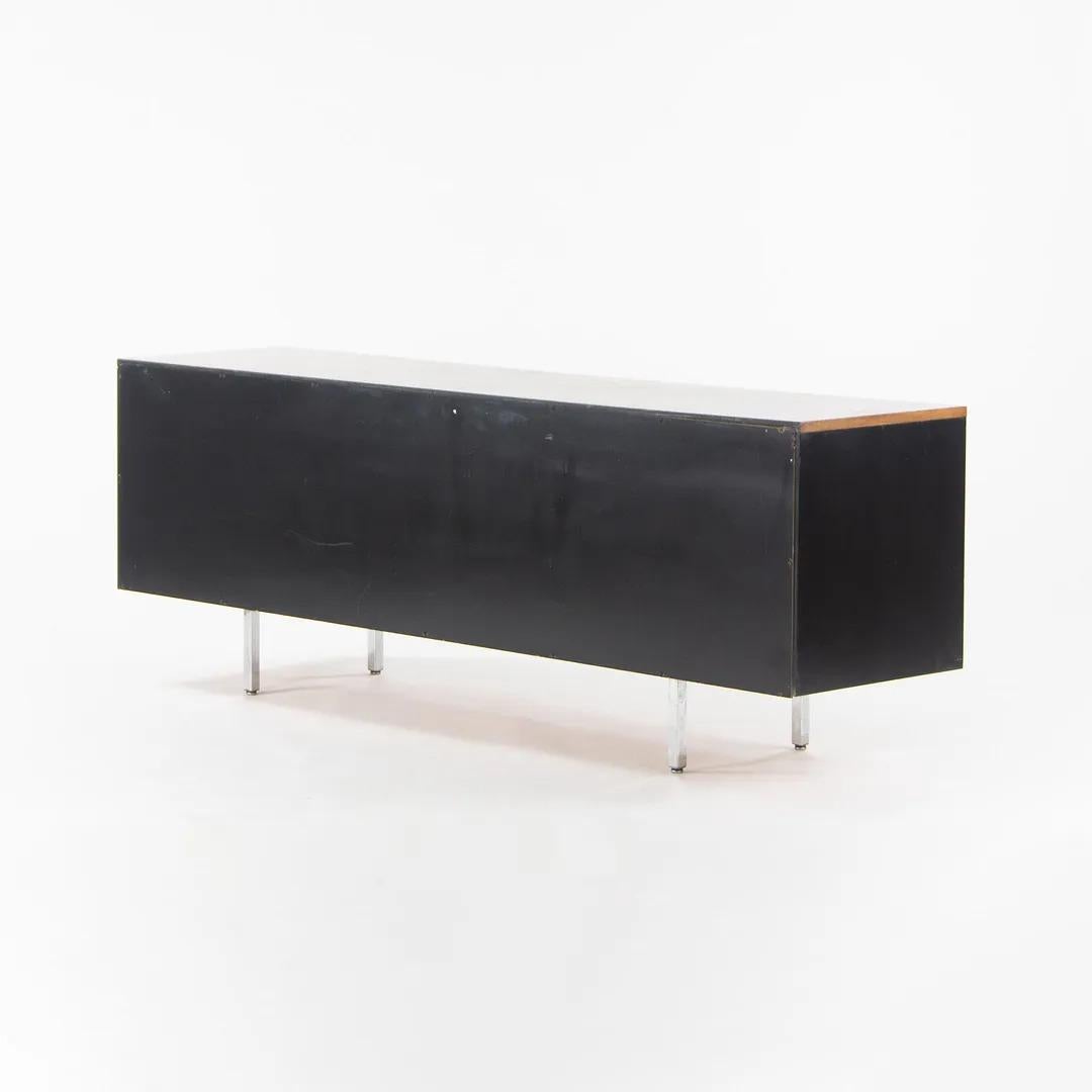 Ebonized 1960 George Nelson 8000 Series EOG Credenza for Herman Miller with Walnut Top For Sale