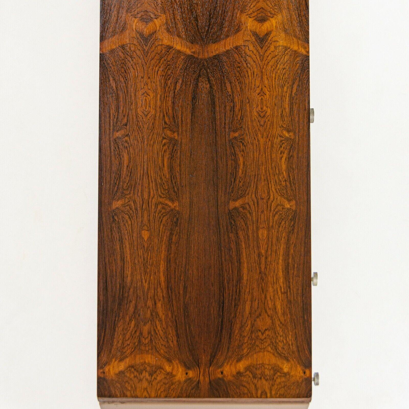 1960 Gerald Luss Rosewood & Metal Credenza Cabinet Once Attributed to Eames IBM For Sale 1