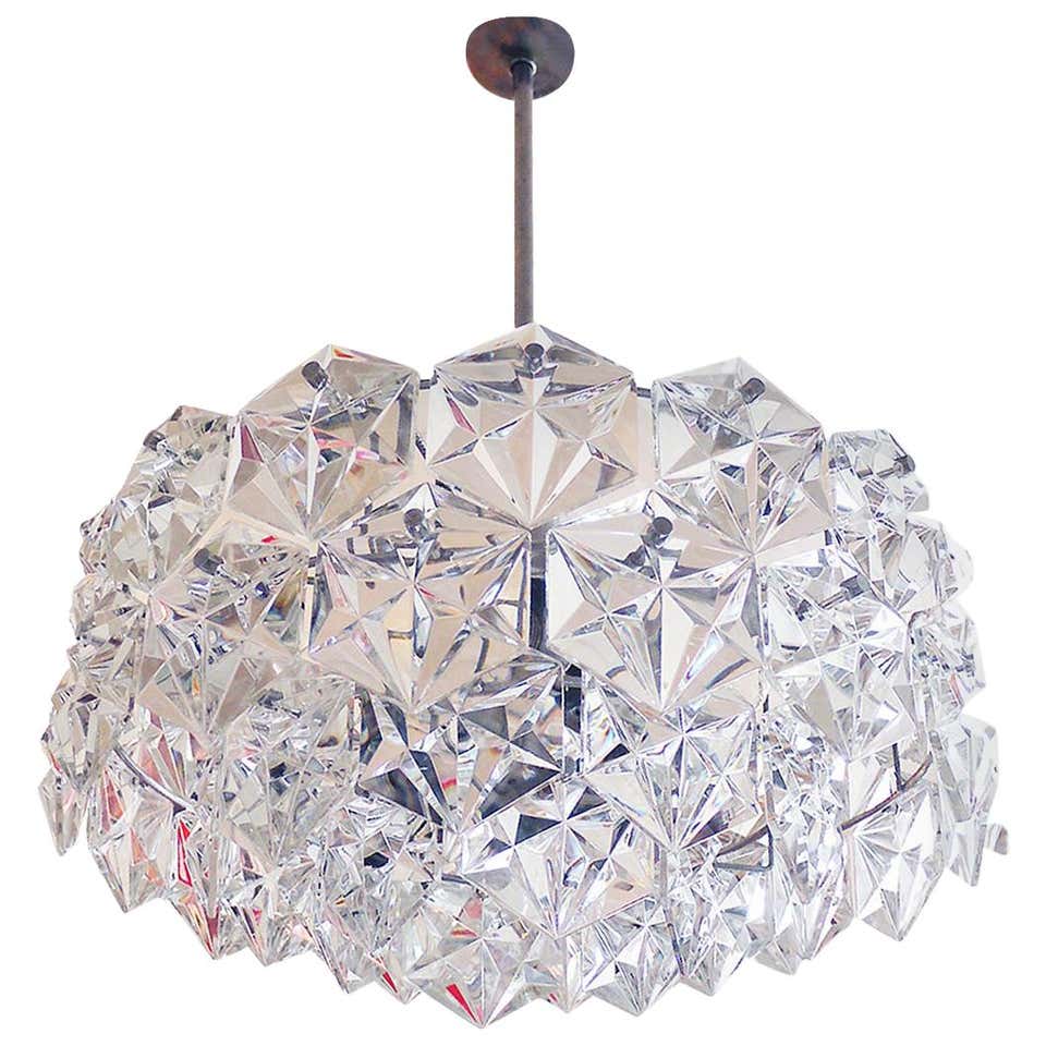 Space Age Sputnik Atomium Glass Chandelier by Cosack, Germany, 1970s ...