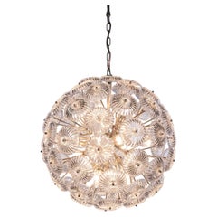 Palwa 22" Sputnik Chandelier 'Snowball' Crystal & Nickel, Germany 1960s