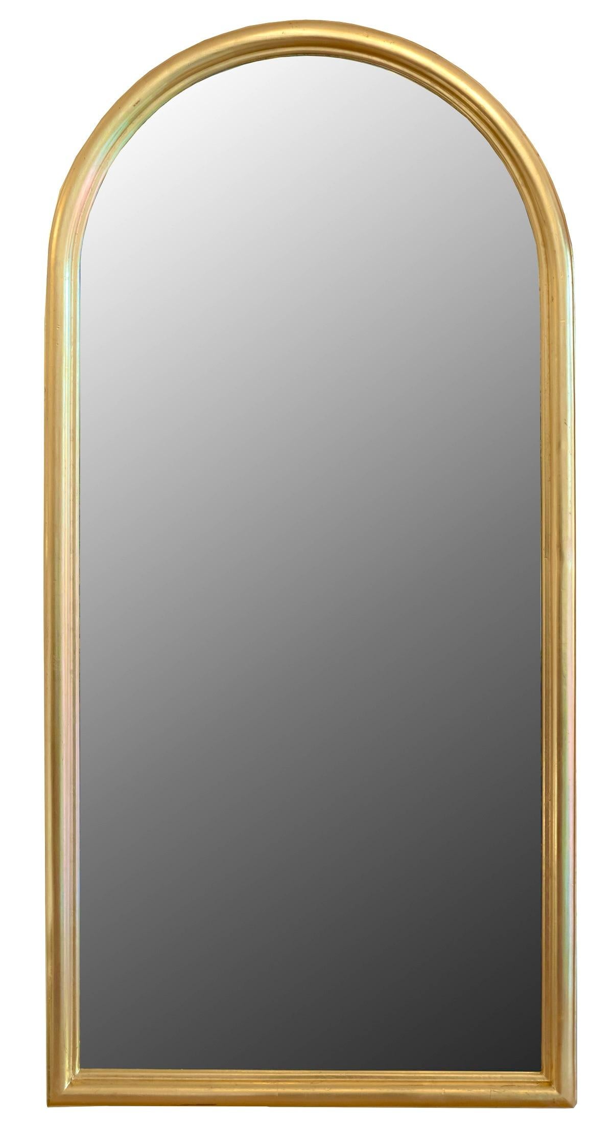 1960 Gilded wood mirrors inspired by a Romanesque ogive Maison Honoré In Good Condition For Sale In Saint-Ouen, FR