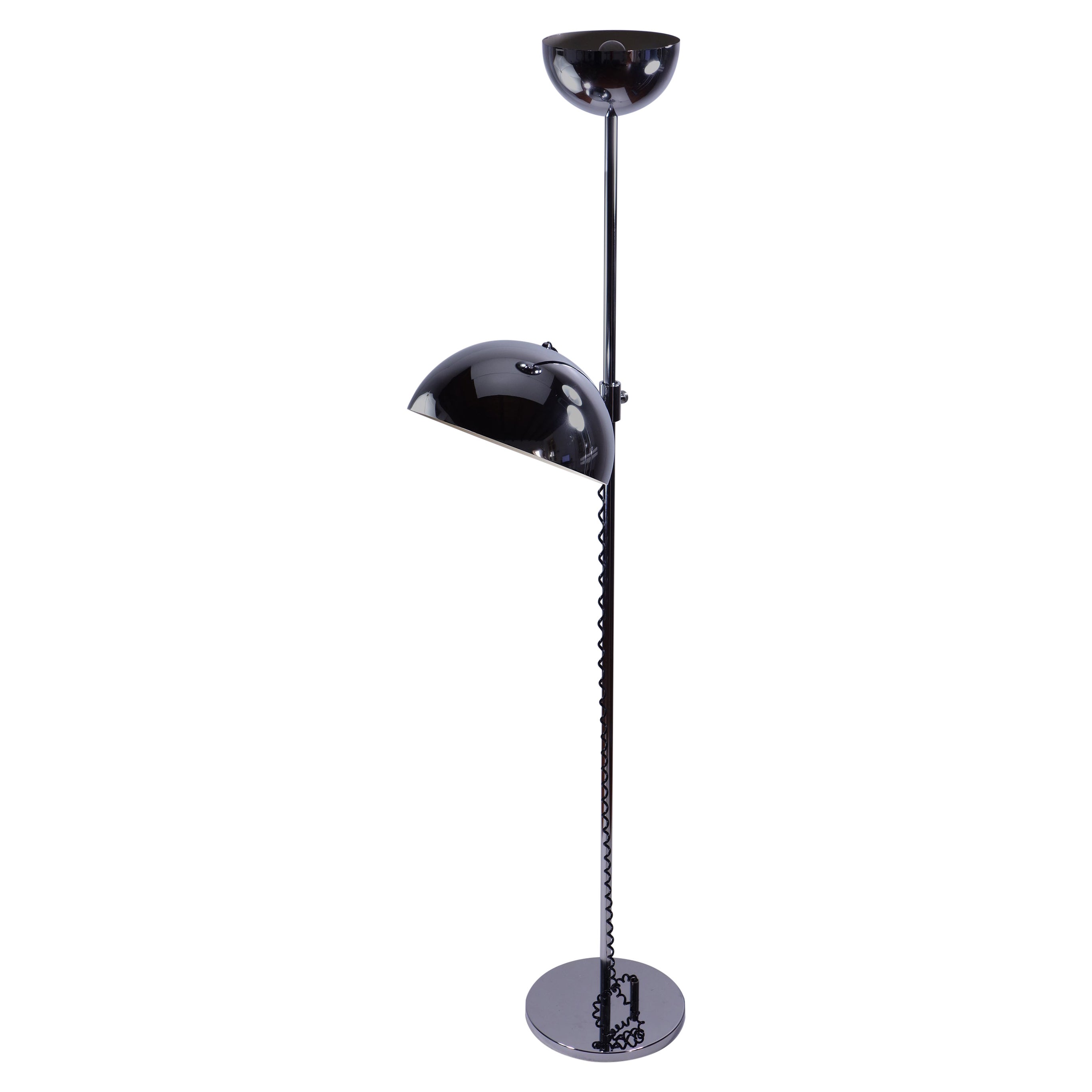 1960 Goffredo Reggiani Space Age Italian Design Chrome Floor Lamp For Sale
