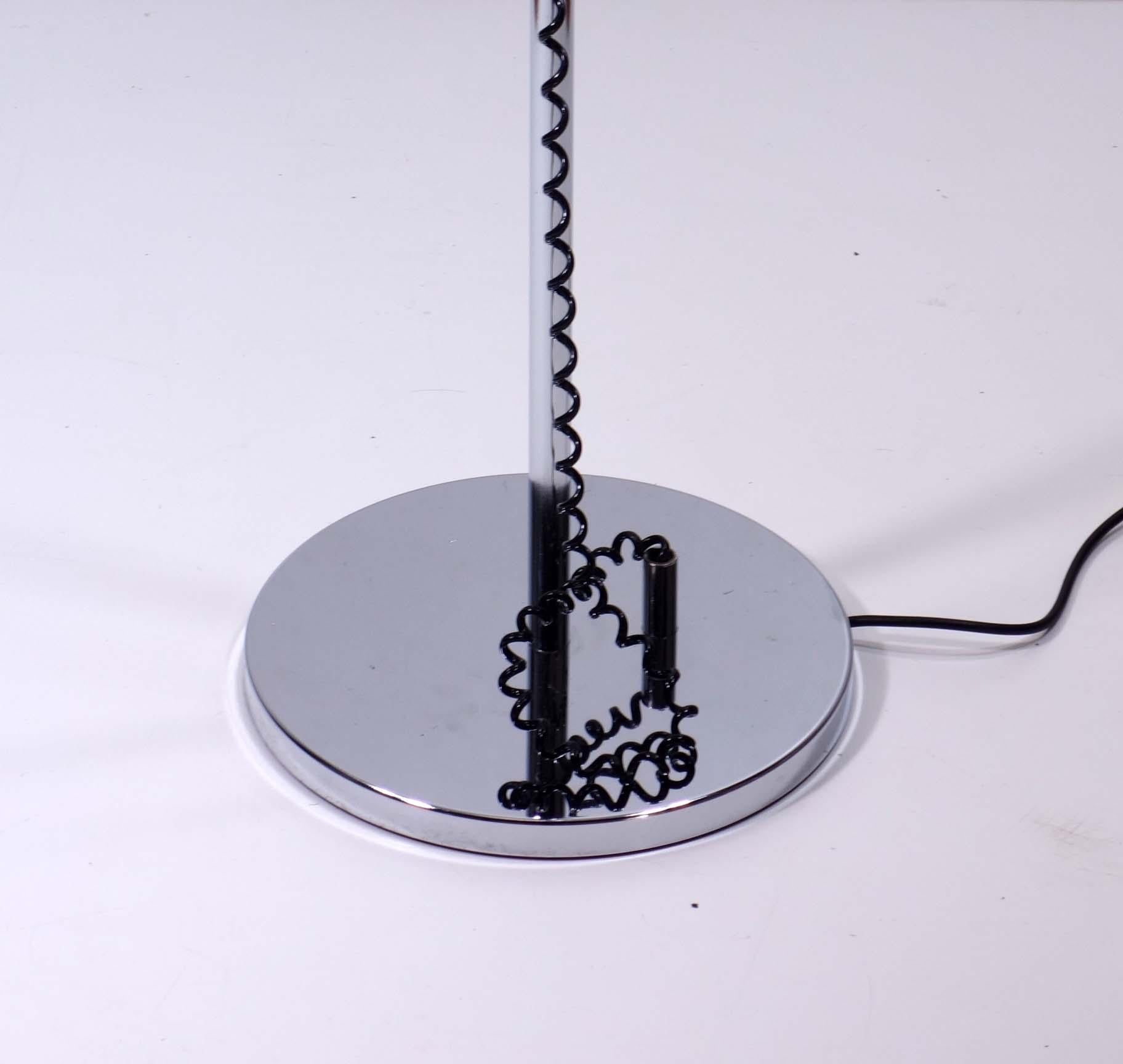 Ère spatiale Lampadaire chromé de l'ère spatiale italienne Goffredo Reggiani, 1960 en vente