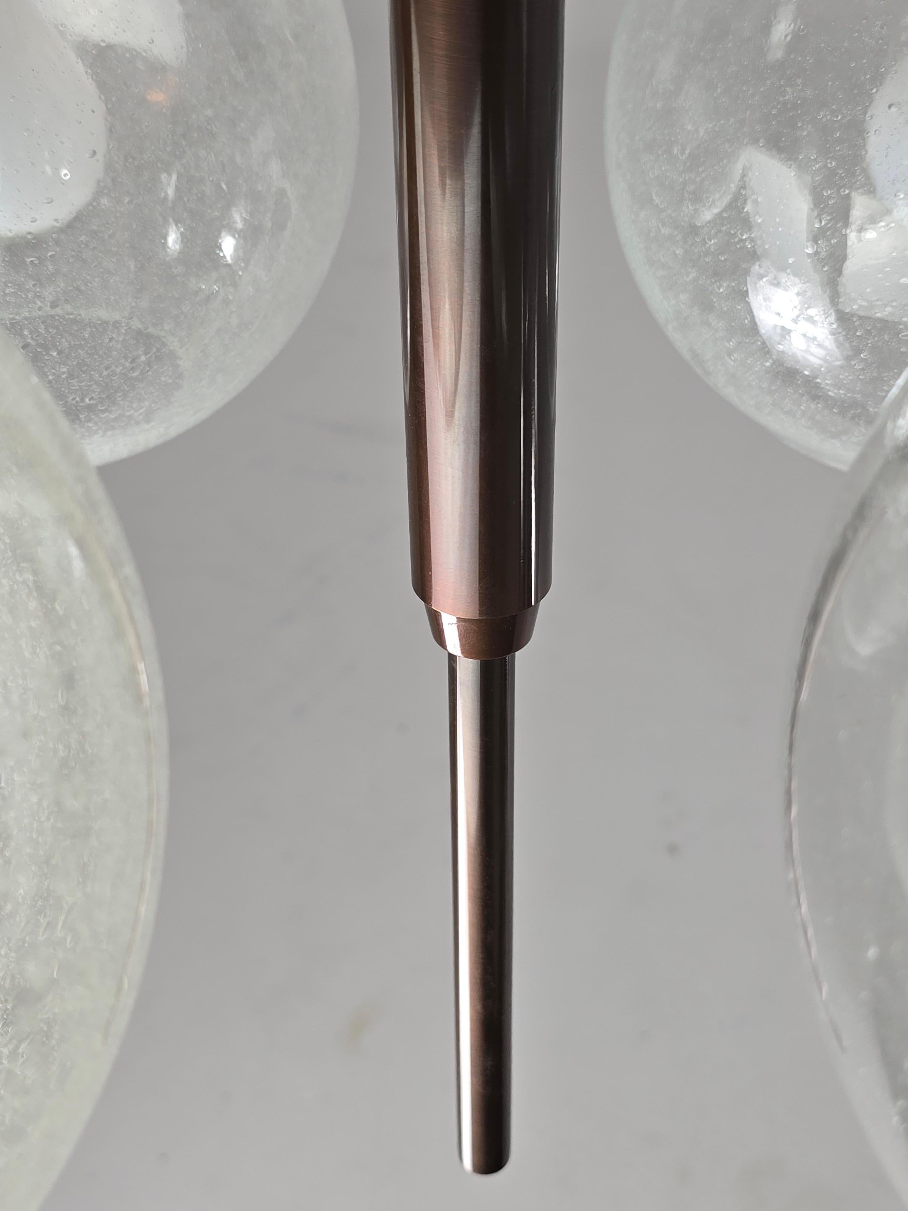 1960  Lampadario in ottone antico Hans-Agne Jakobsson  Modello 348/12 in vendita 7