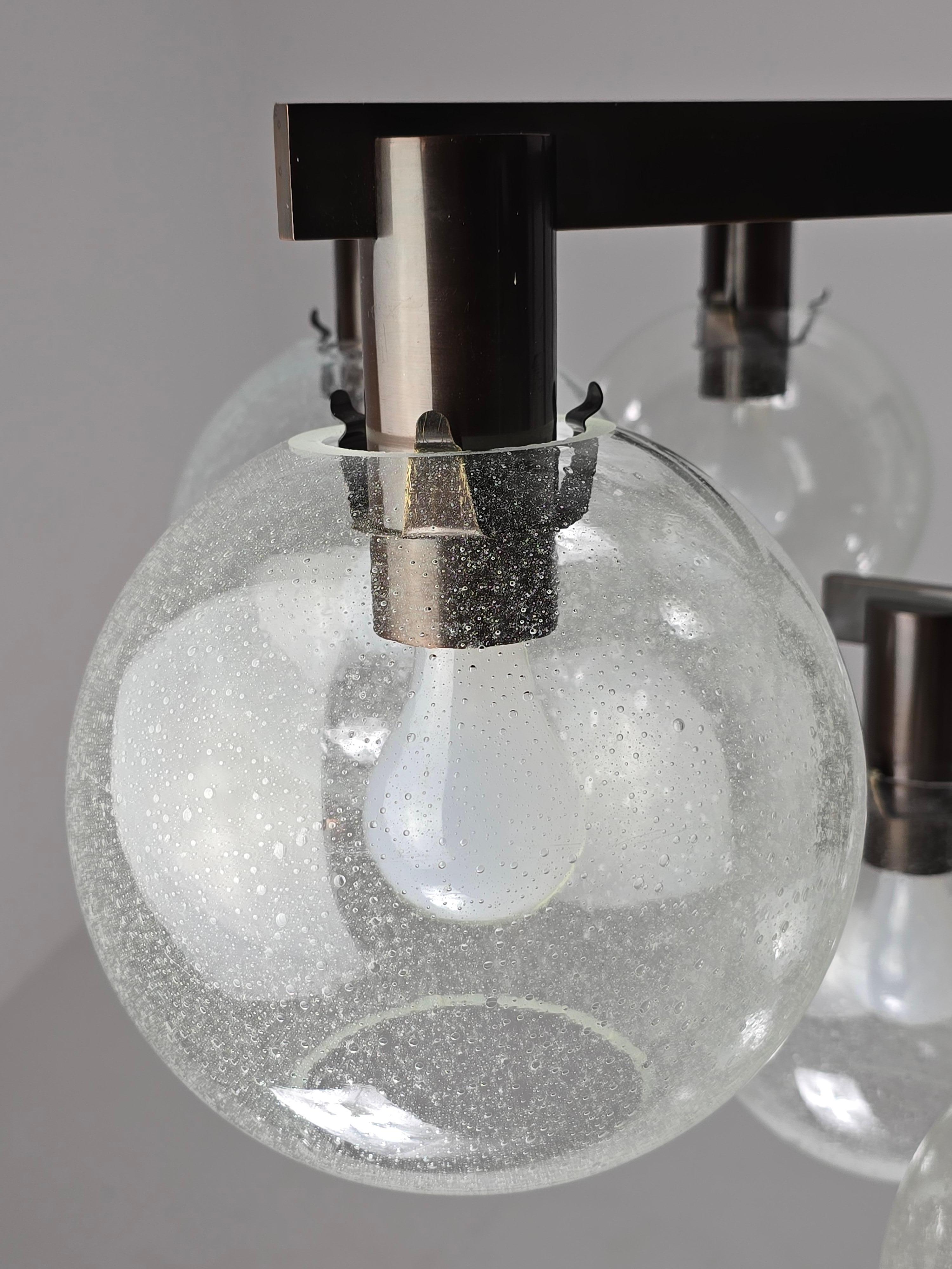 1960  Lampadario in ottone antico Hans-Agne Jakobsson  Modello 348/12 in vendita 9