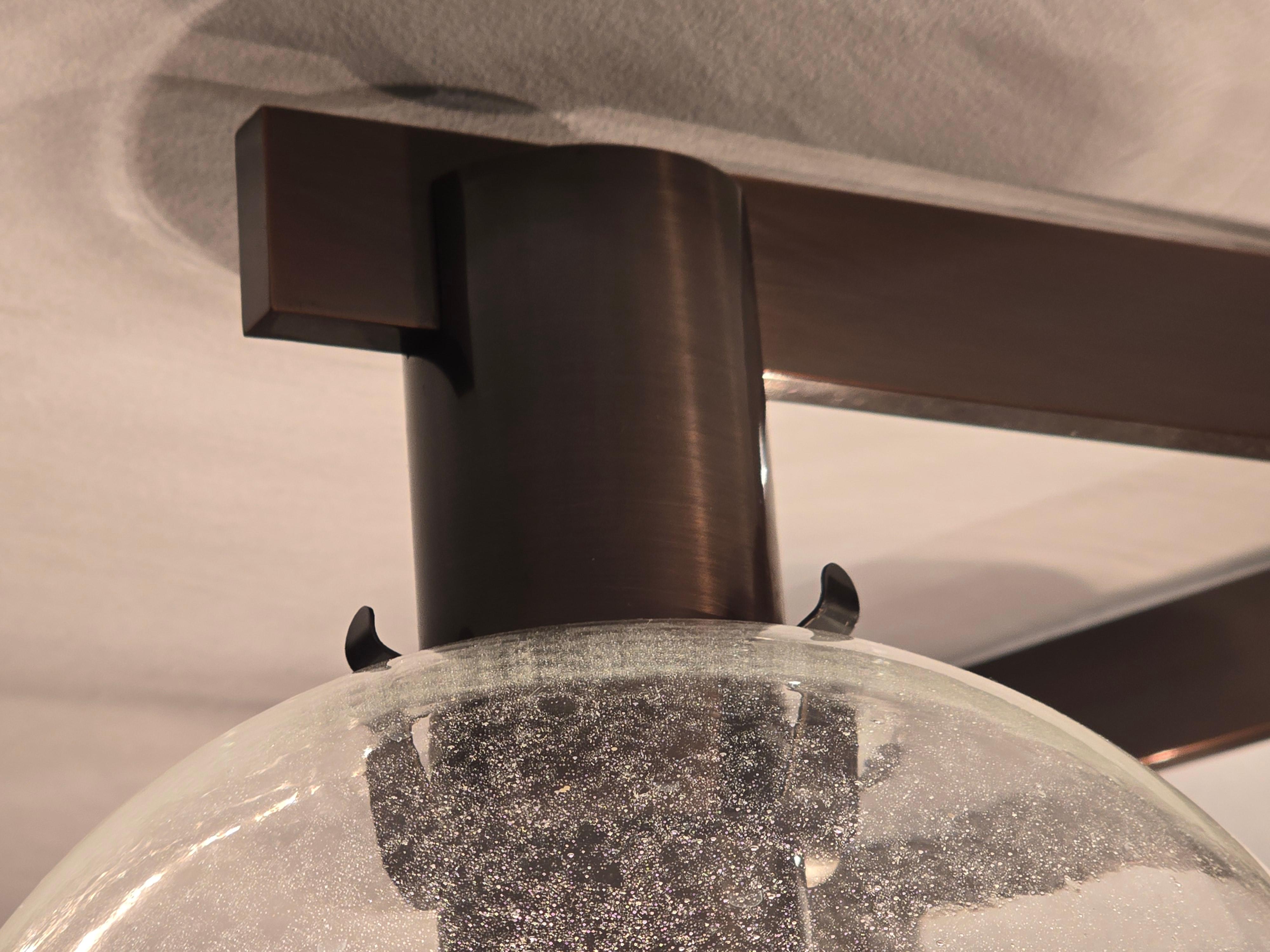 1960 Hans-Agne Jakobsson Flush Mount  in ottone antico Model T376-5 in vendita 2