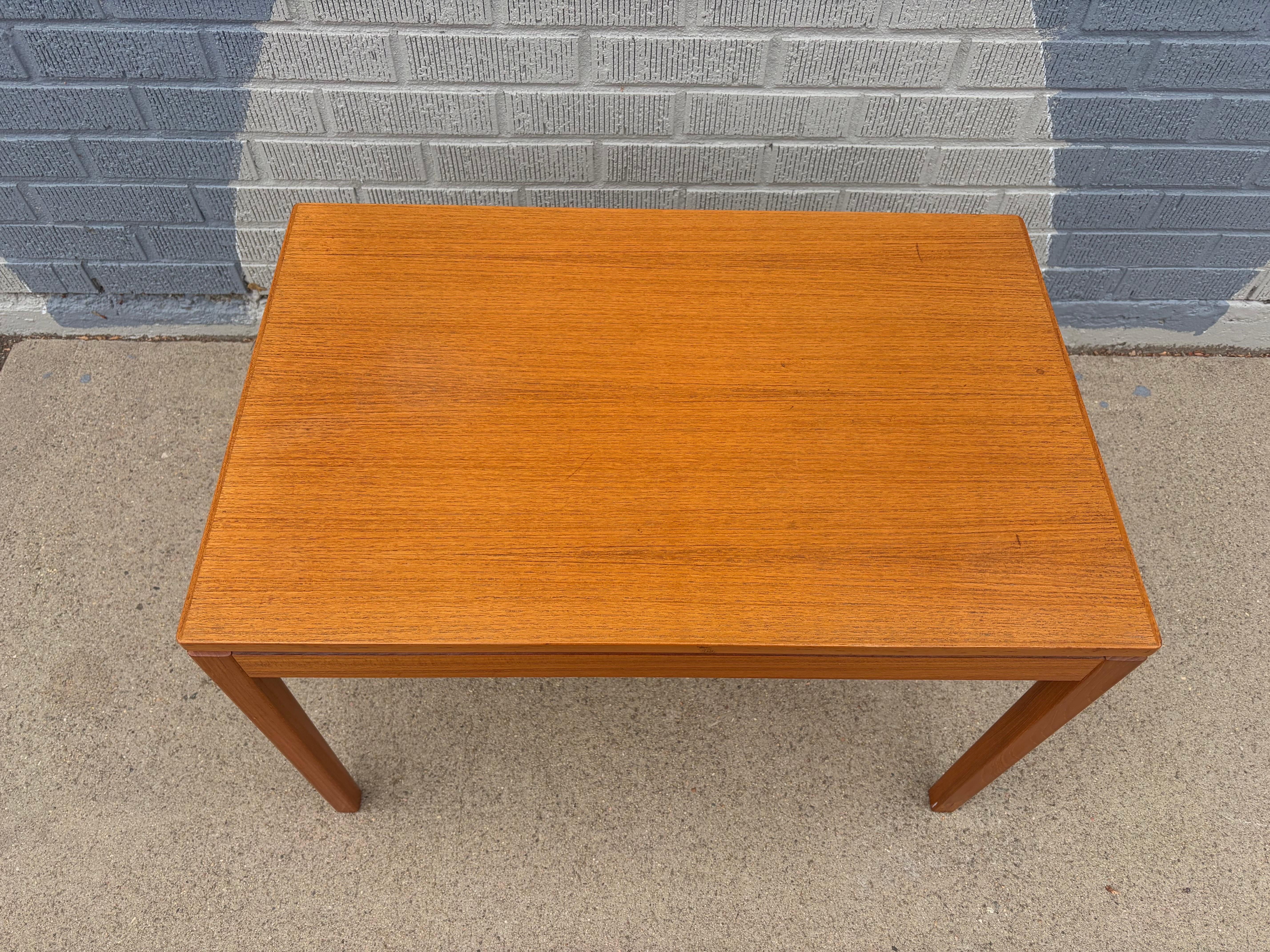 Mid-20th Century 1960 Heggen Norwegian Teak Side Table For Sale