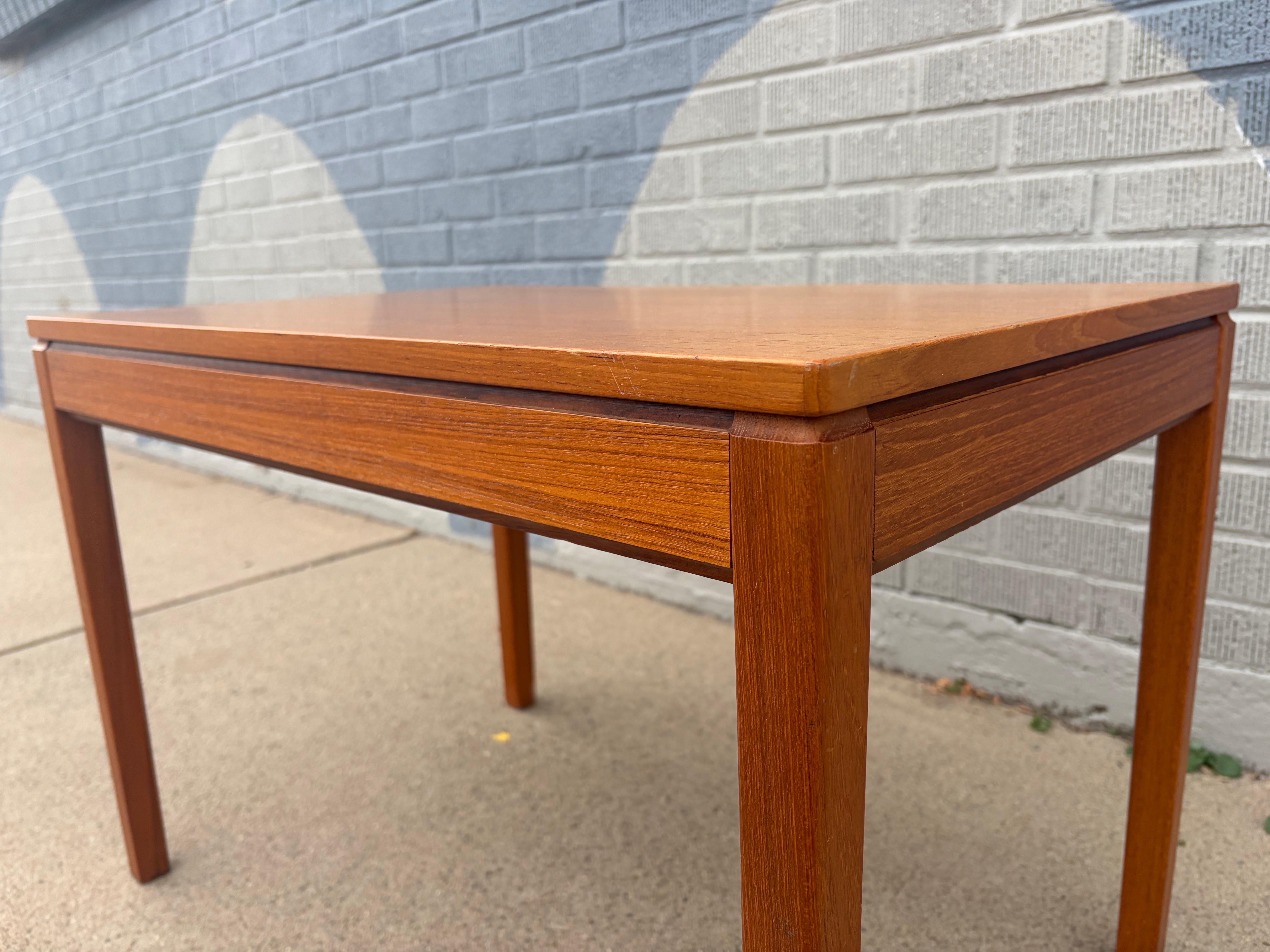 1960 Heggen Norwegian Teak Side Table For Sale 2