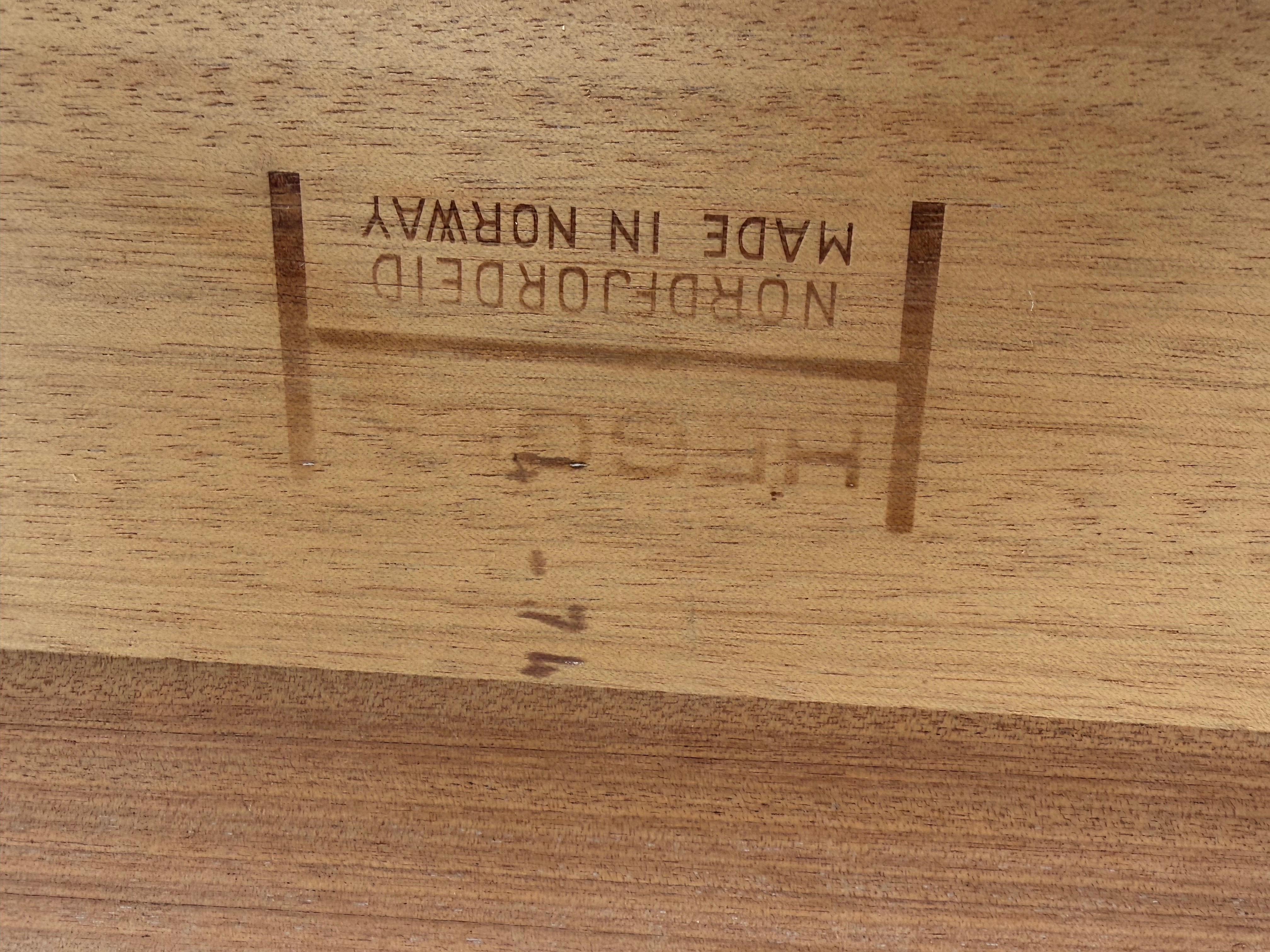 1960 Heggen Norwegian Teak Side Table For Sale 4