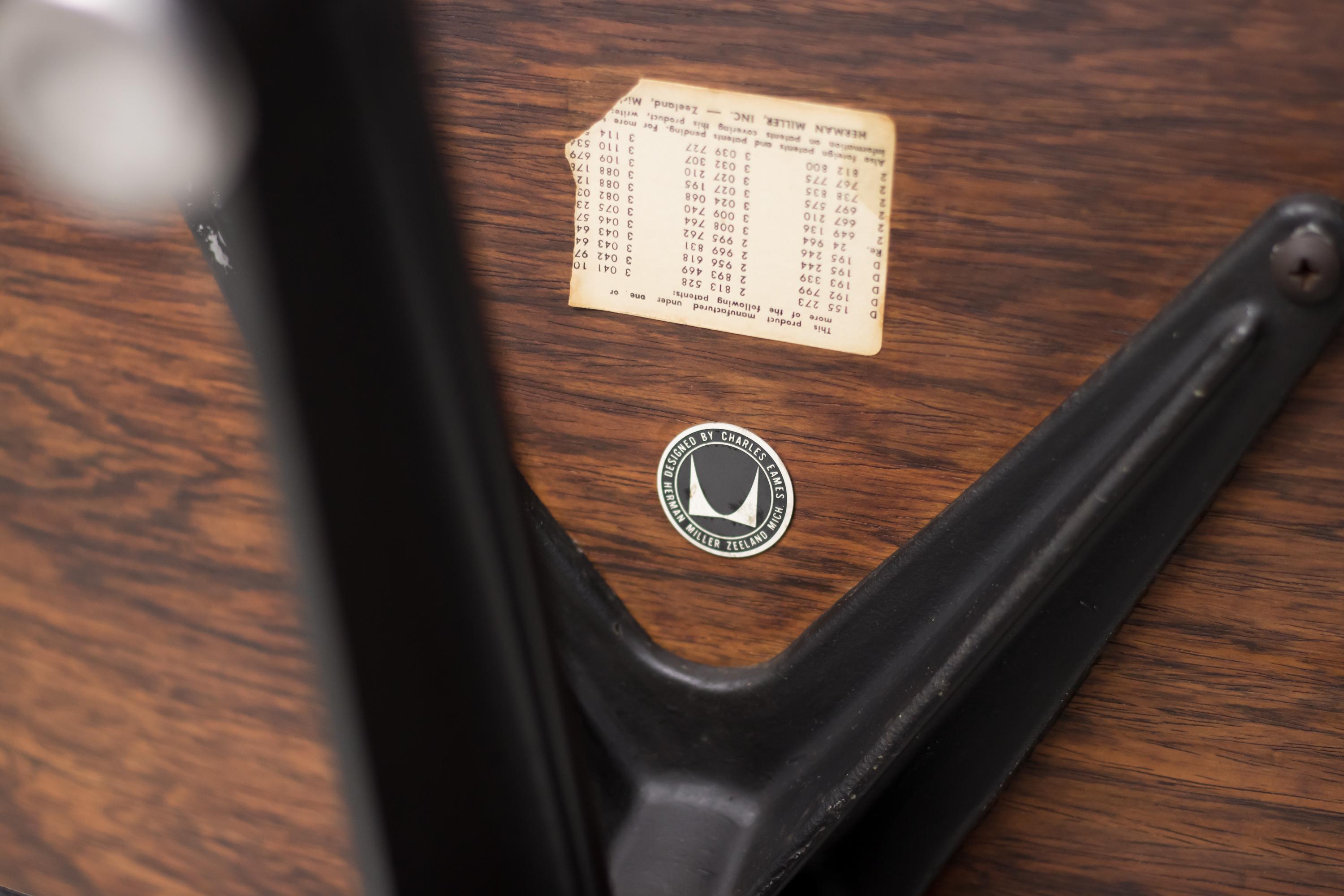 1960 Herman Miller Eames Rosewood 670/671 Lounge Chair and Ottoman, Number 305 2