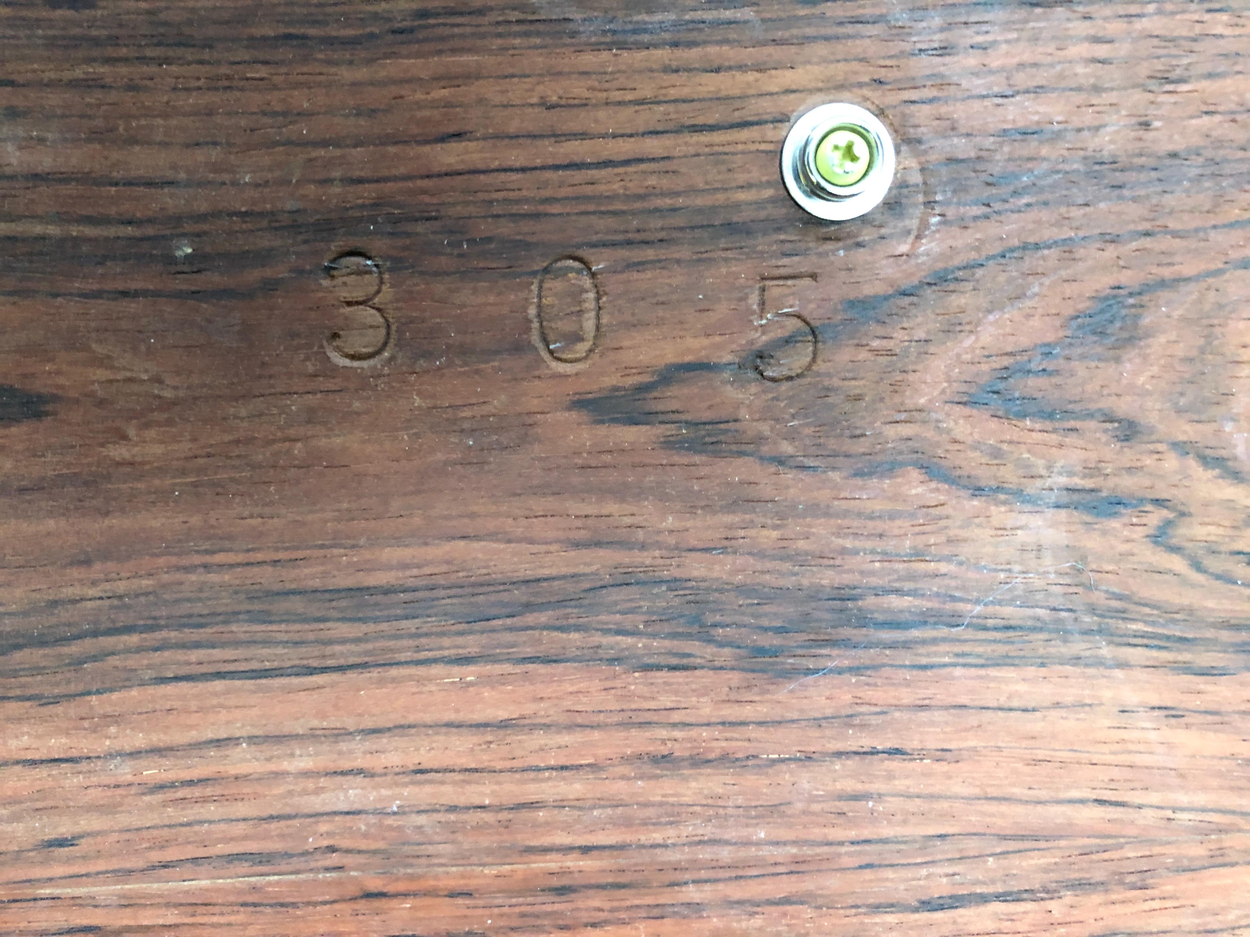 1960 Herman Miller Eames Rosewood 670/671 Lounge Chair and Ottoman, Number 305 4