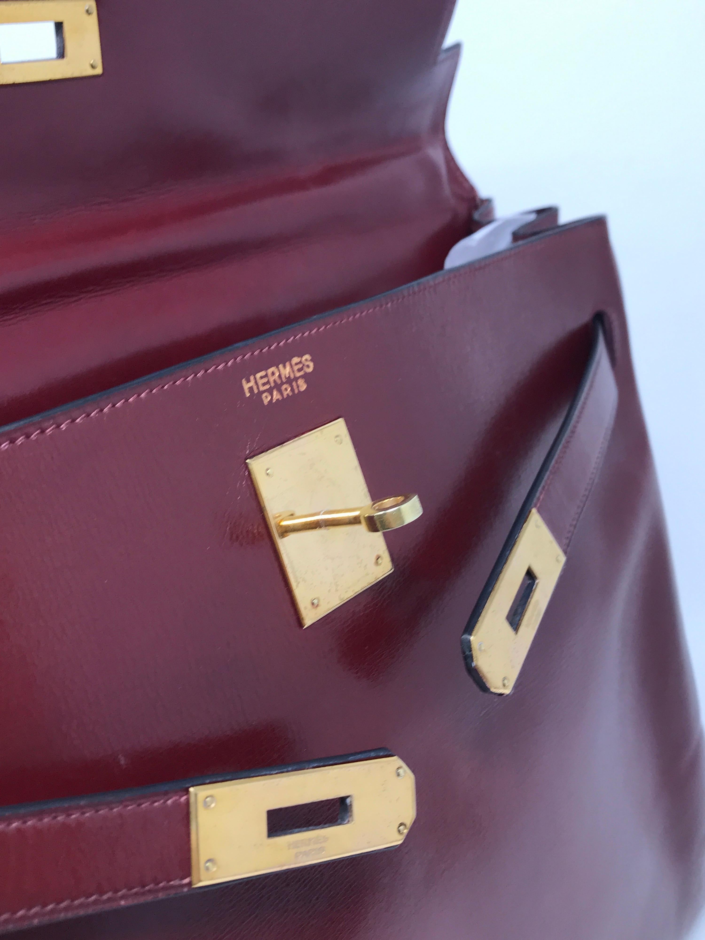 1960 Hermès Kelly 35 Rouge H Vintage For Sale 1