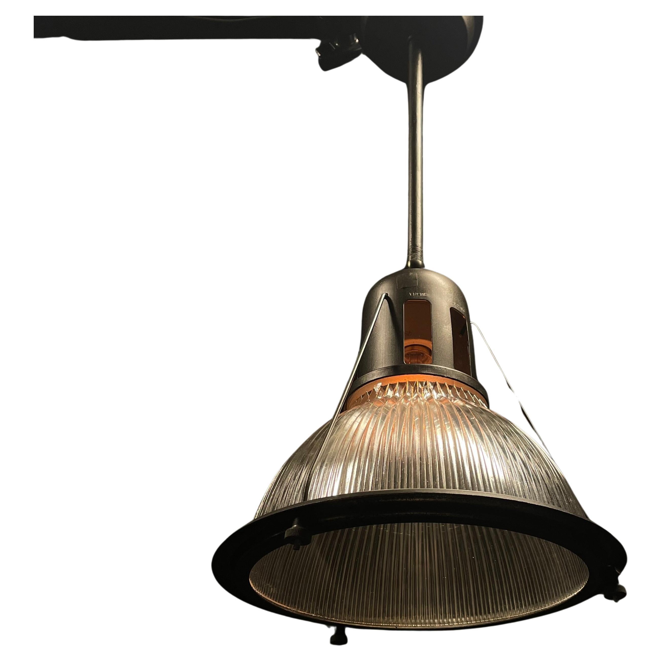 1960 holophane industrial pendant lights  For Sale