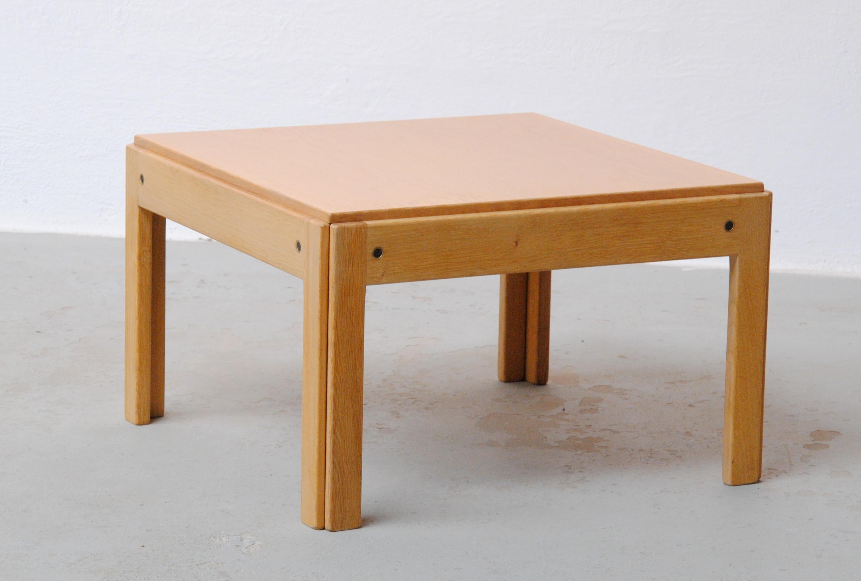 Scandinavian Modern 1960 Illum Wikkelso Fully Restored Danish Oak Plexus Side Table by CFC Silkeborg For Sale