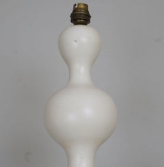1960 Important wood Table Lamp by P Capelle