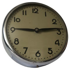 1960’ Industrial Wall Clock, Czechoslovakia