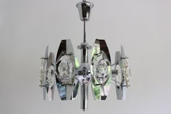 1960 Italian design chandelier by Oscar Torlasco for Stilkronen Italy Space age