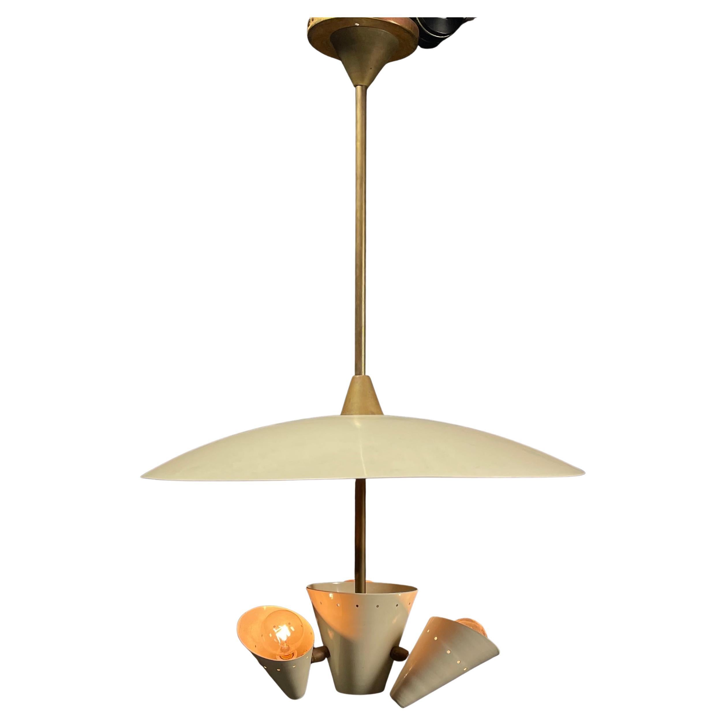 1960 Italian mid century modern pendant light