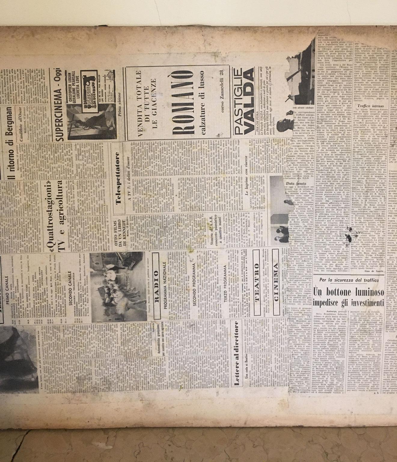 1960 Italien Abstrakte Malerei und Papier Collage von Ermete Lancini im Angebot 10