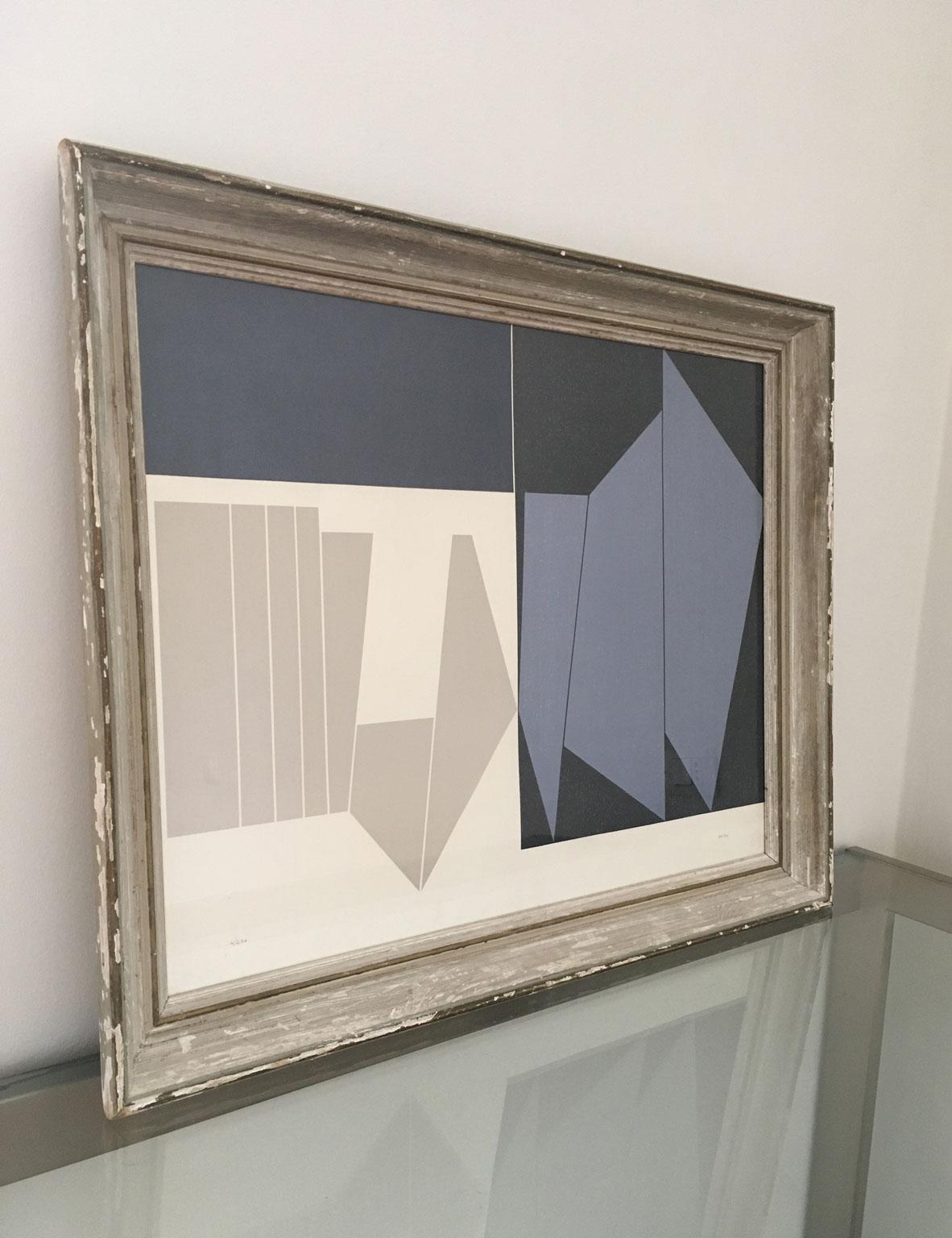 1960 Italy Gualtiero Nativi Abstract Print on Paper For Sale 9