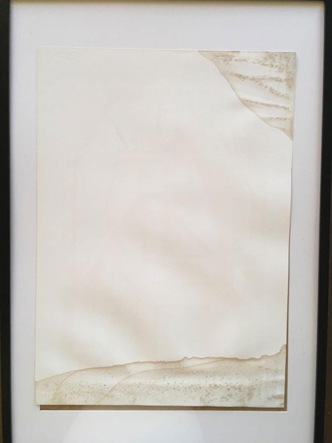 1960 Italia Mediados de siglo Mario Radice Impresión abstracta sobre papel en venta 4