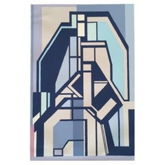 Impression abstraite sur papier Mario Radice du milieu du siècle dernier, Italie, 1960