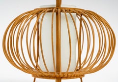 1960 Japanese Bamboo Table Lamp