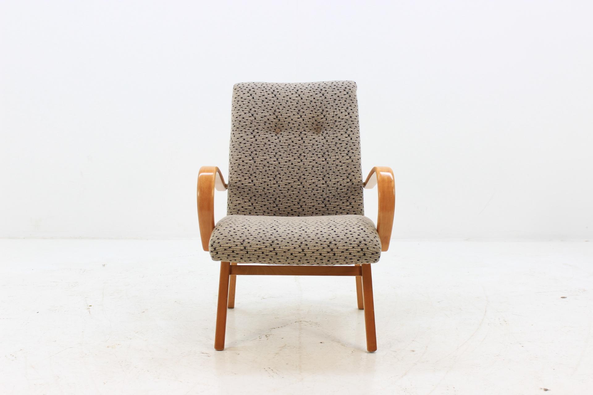 Mid-Century Modern 1960 Jitona Bentwood Lounge Chair