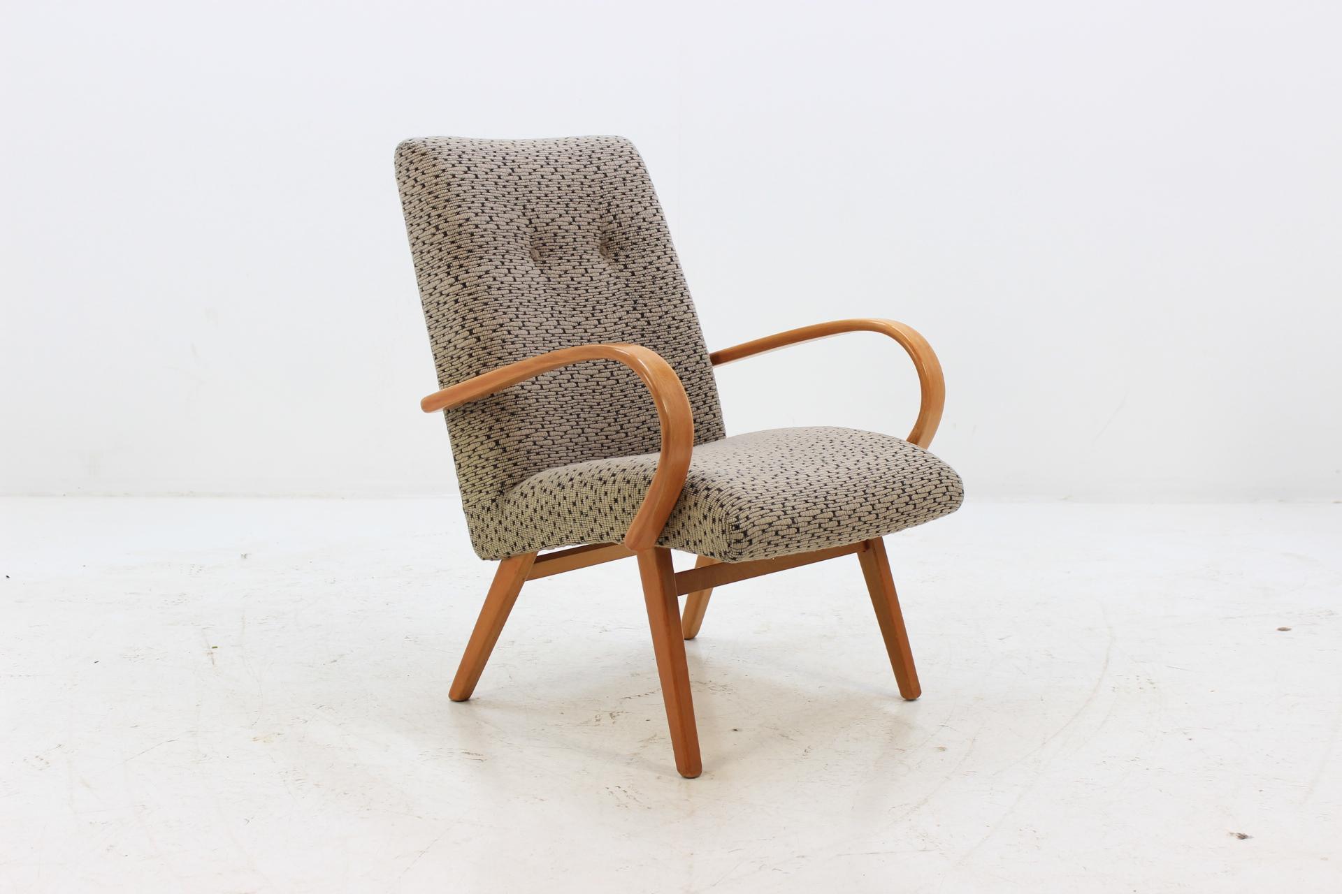 Czech 1960 Jitona Bentwood Lounge Chair