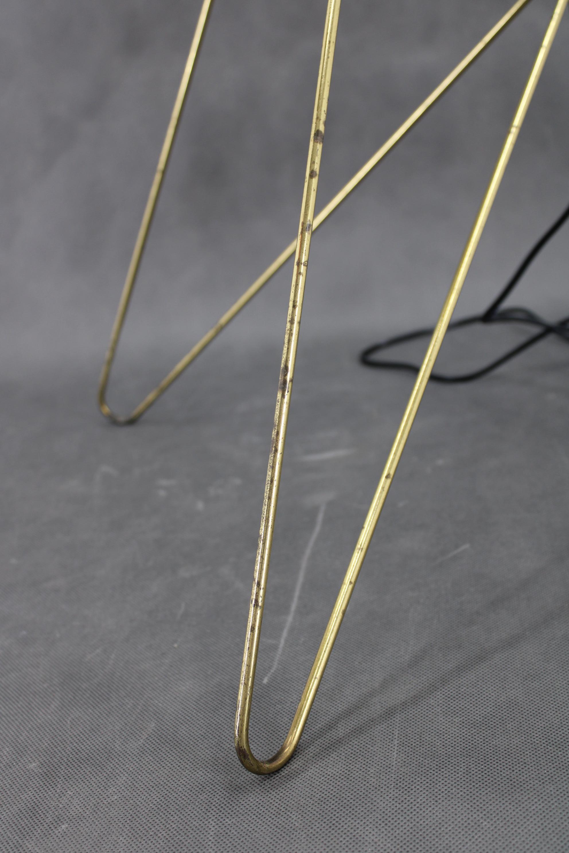 1960 Josef Hůrka Brass Floor Lamp 