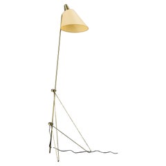 1960 Josef Hůrka Brass Floor Lamp "Giraffe" by Napako, Czechoslovakia