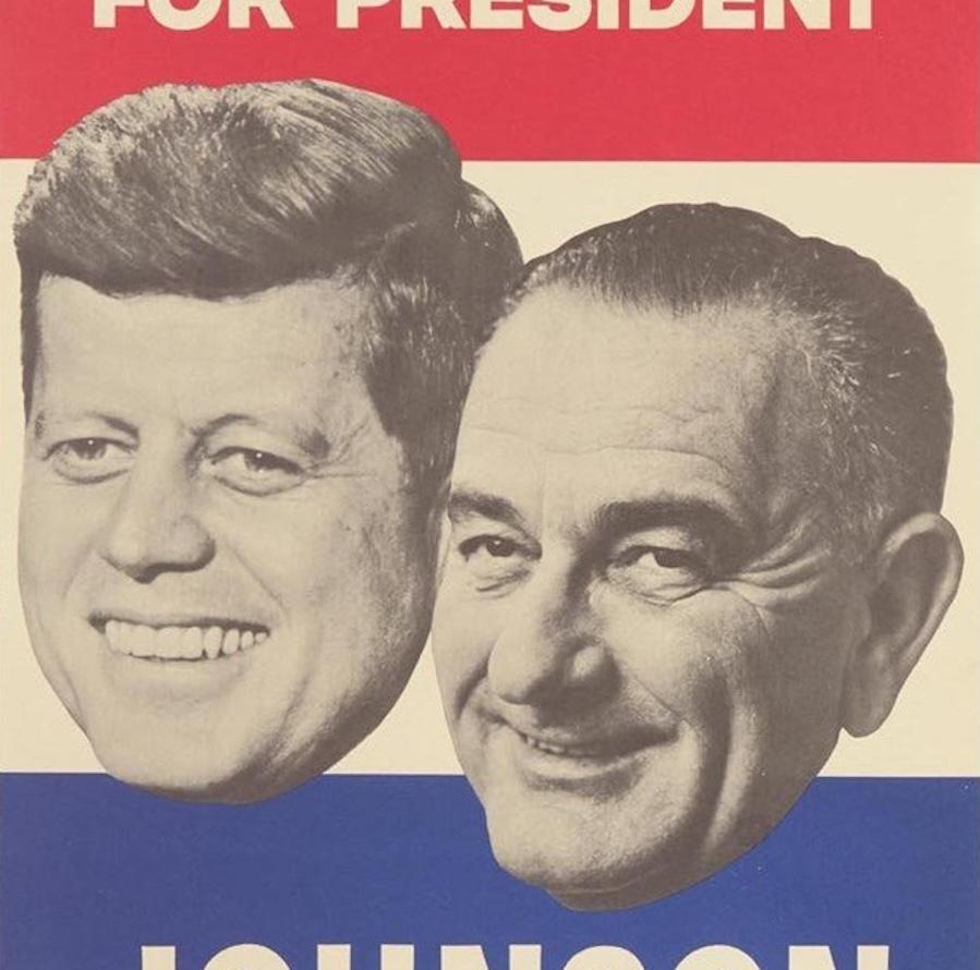 Américain 1960ennedy for President. Johnson pour la vice-présidence