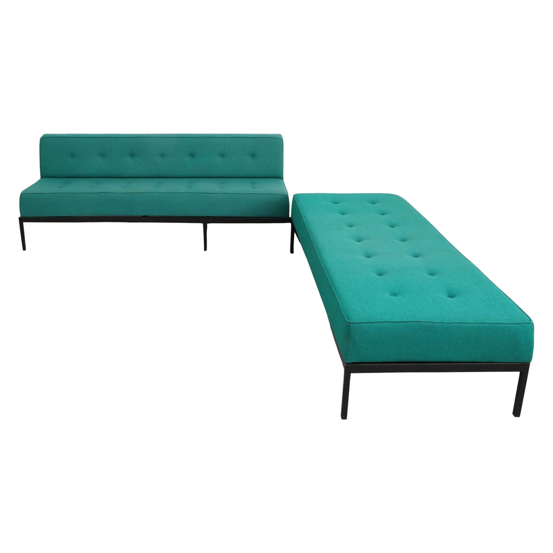 1960 Kho Liang Ie Model 070 Corner Sofa Set with Marble Side Table for Artifort