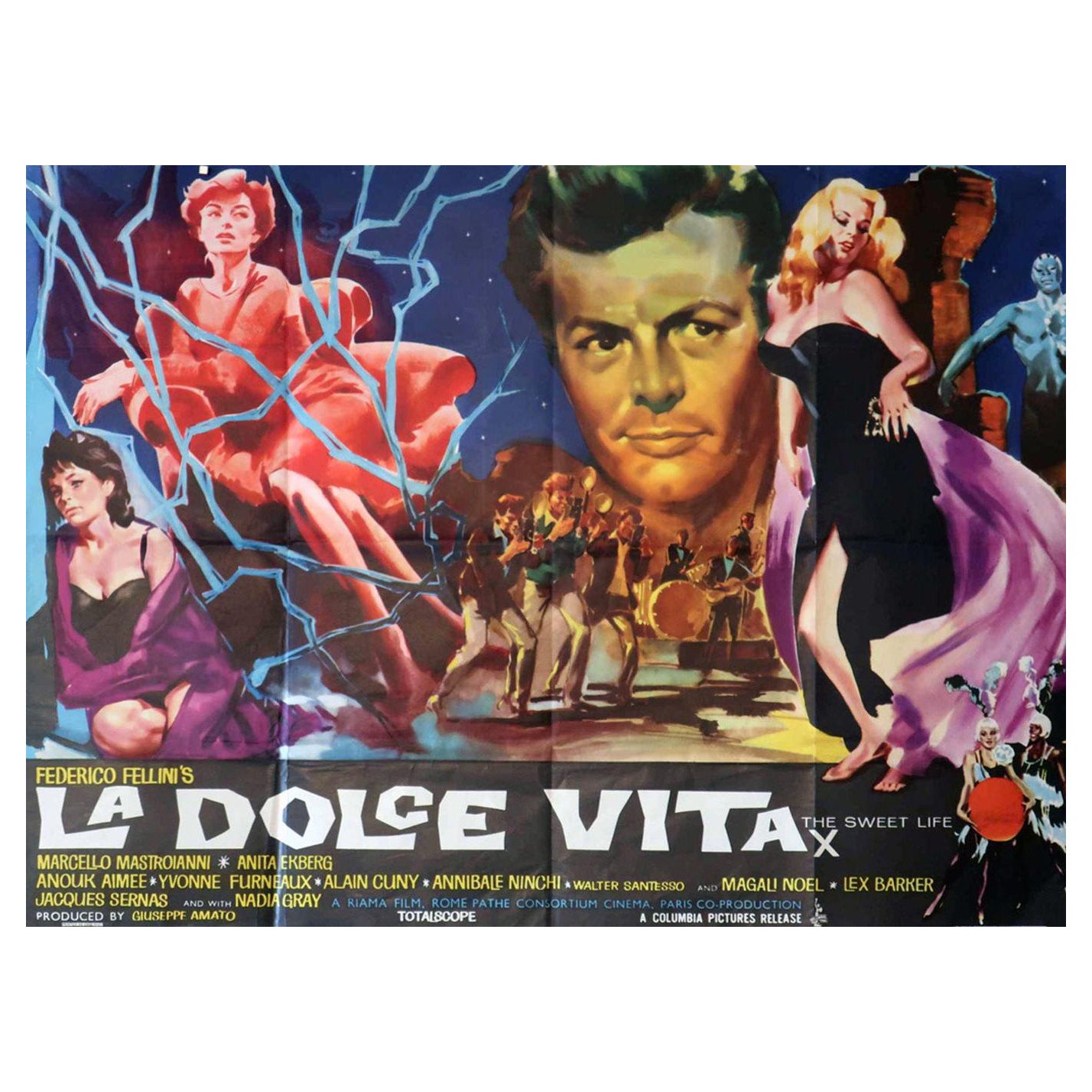 Original-Vintage-Poster, La Dolce Vita, 1960