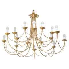 1960 Large 16-light chandelier by Maison Roche