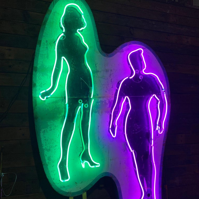 1960 Large Neon Dance Club Sign from LA For Sale at 1stDibs