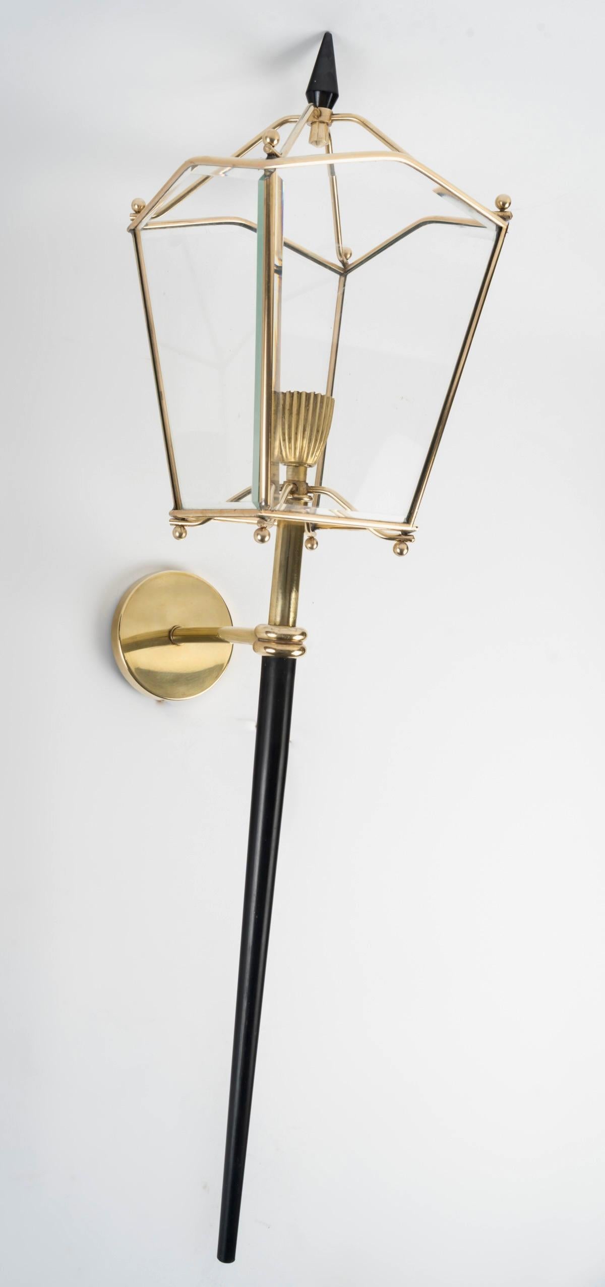 1960 Großes Paar Windlichter von Jacque Adnet (Französisch) im Angebot