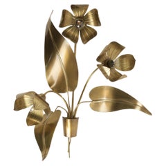 1960 Large Sconce Bouquet of Flowers, Maison FlorArt