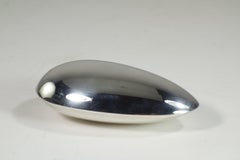 Pisapapeles de metal plateado con diseño Christofle 1960 Lino Sabattini