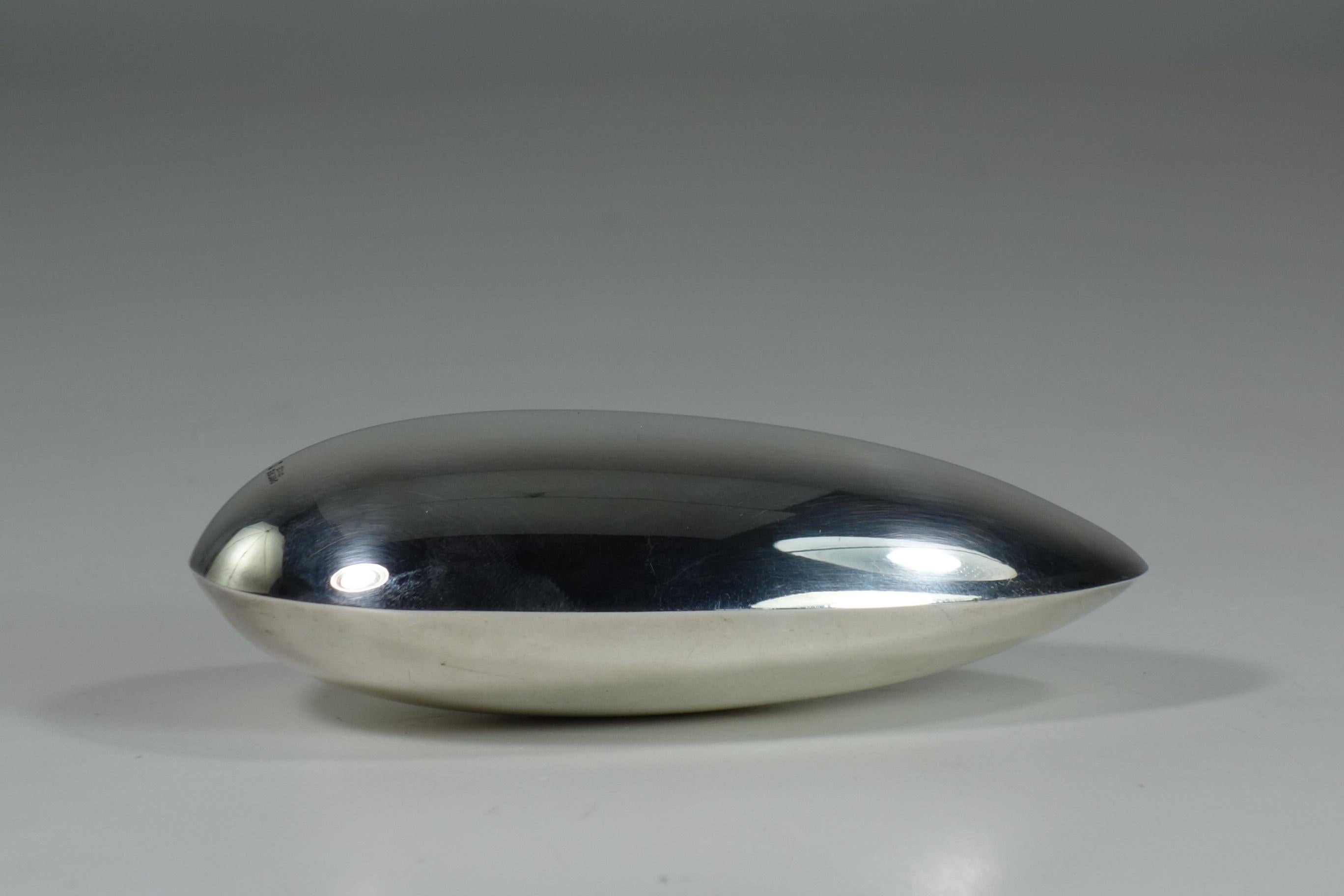 1960 Lino Sabattini Christofle Design Briefbeschwerer aus Silber und Metall aus Metall (Moderne der Mitte des Jahrhunderts) im Angebot