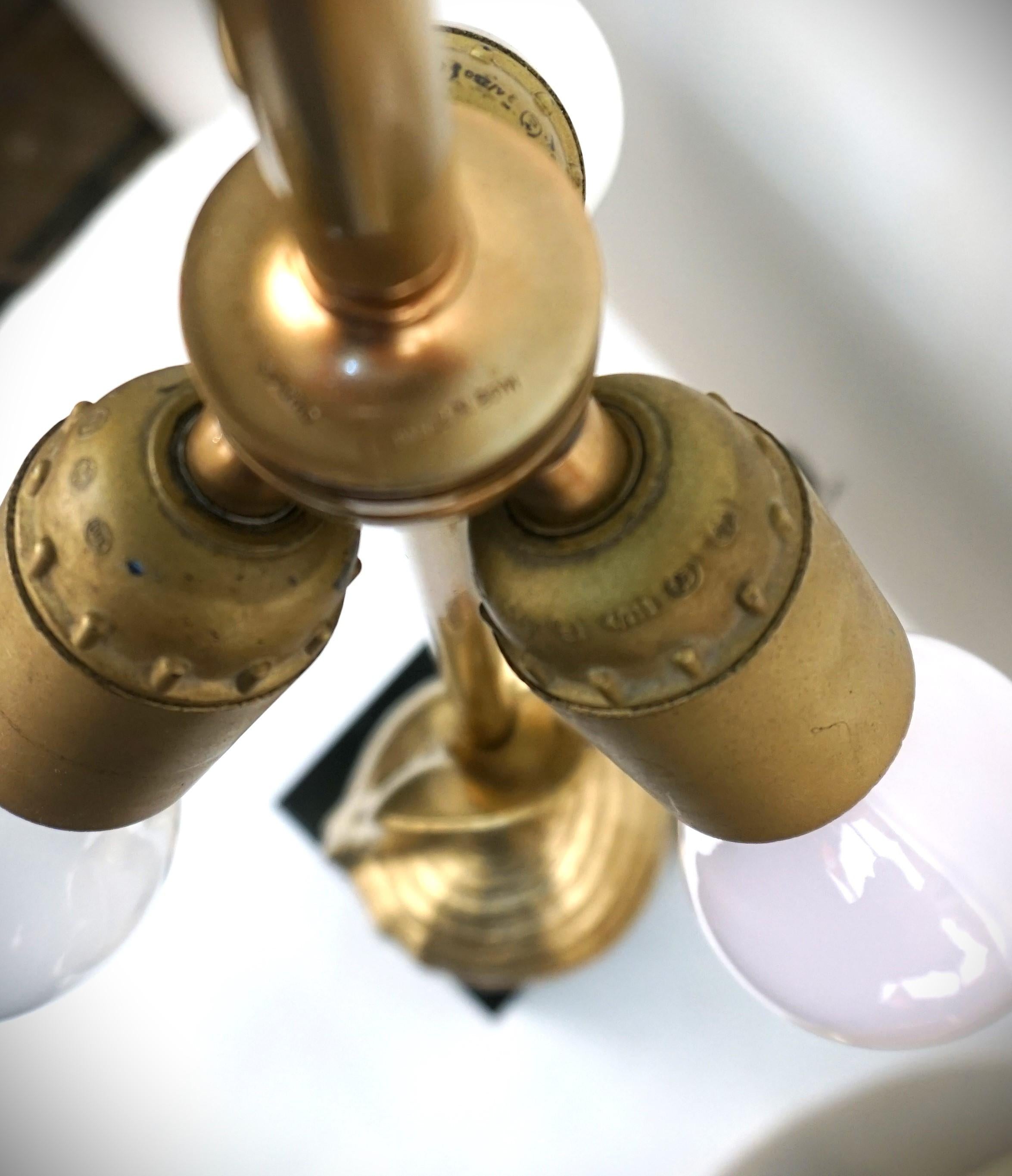 1960 Maison Charles Bronze Shell Design Table lamp 3