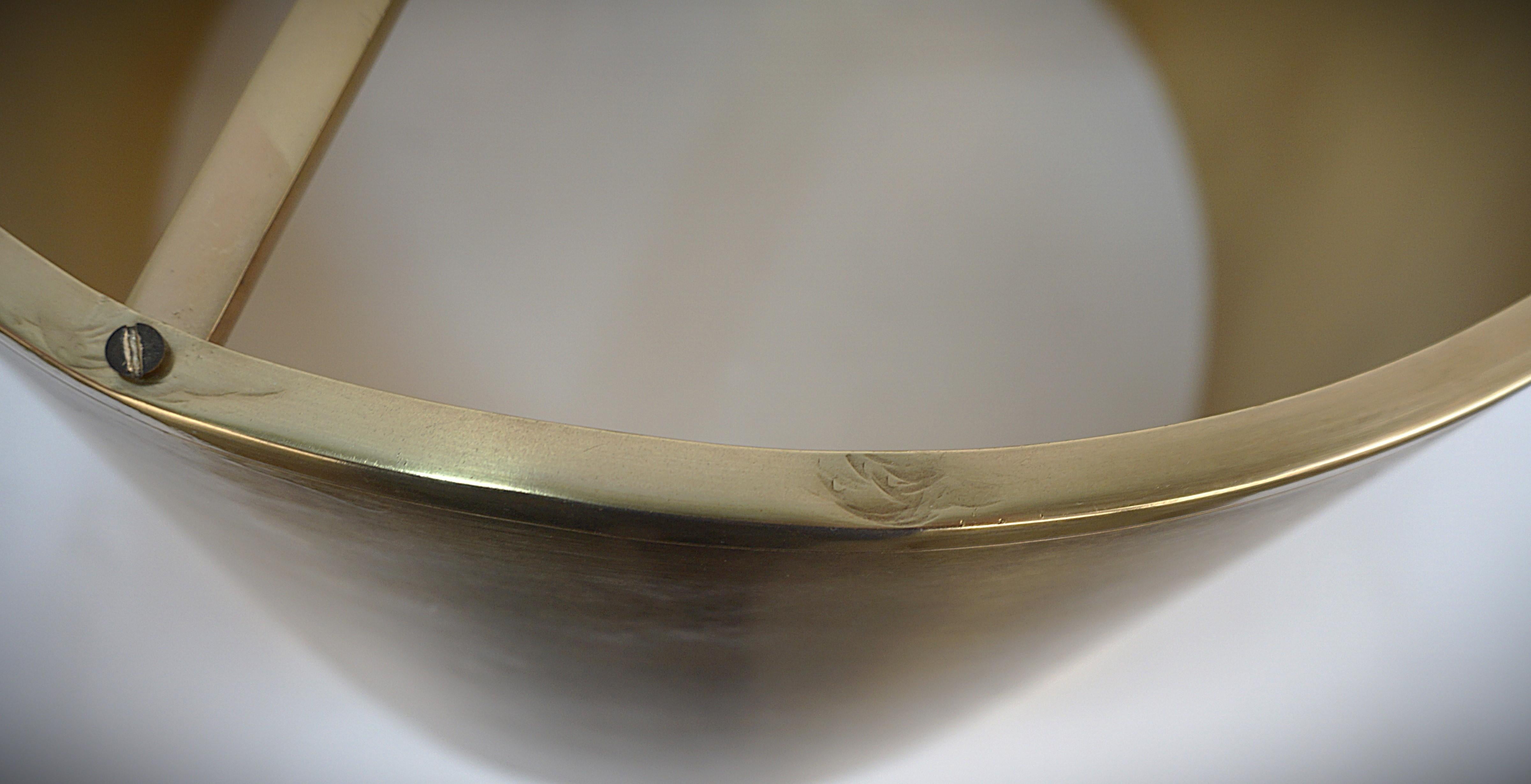 1960 Maison Charles Bronze Shell Design Table lamp 4