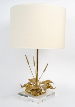 1960 Maison Charles Lamp in Gilded Bronze