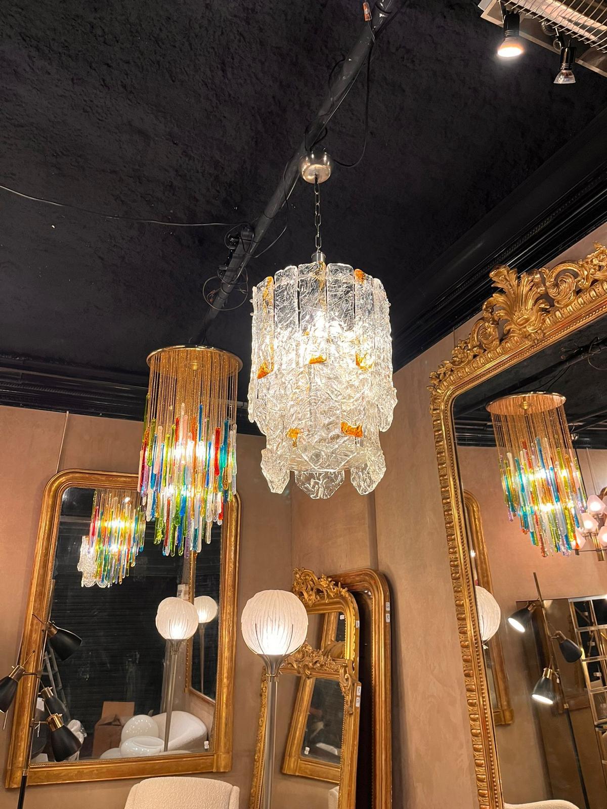 Mid-20th Century 1960 Mazzega chandelier Italy For Sale