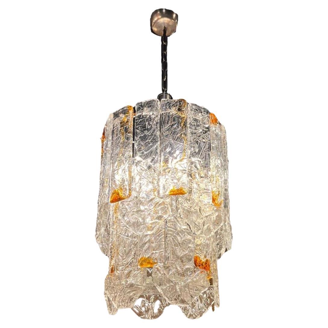 1960 Mazzega chandelier Italy For Sale