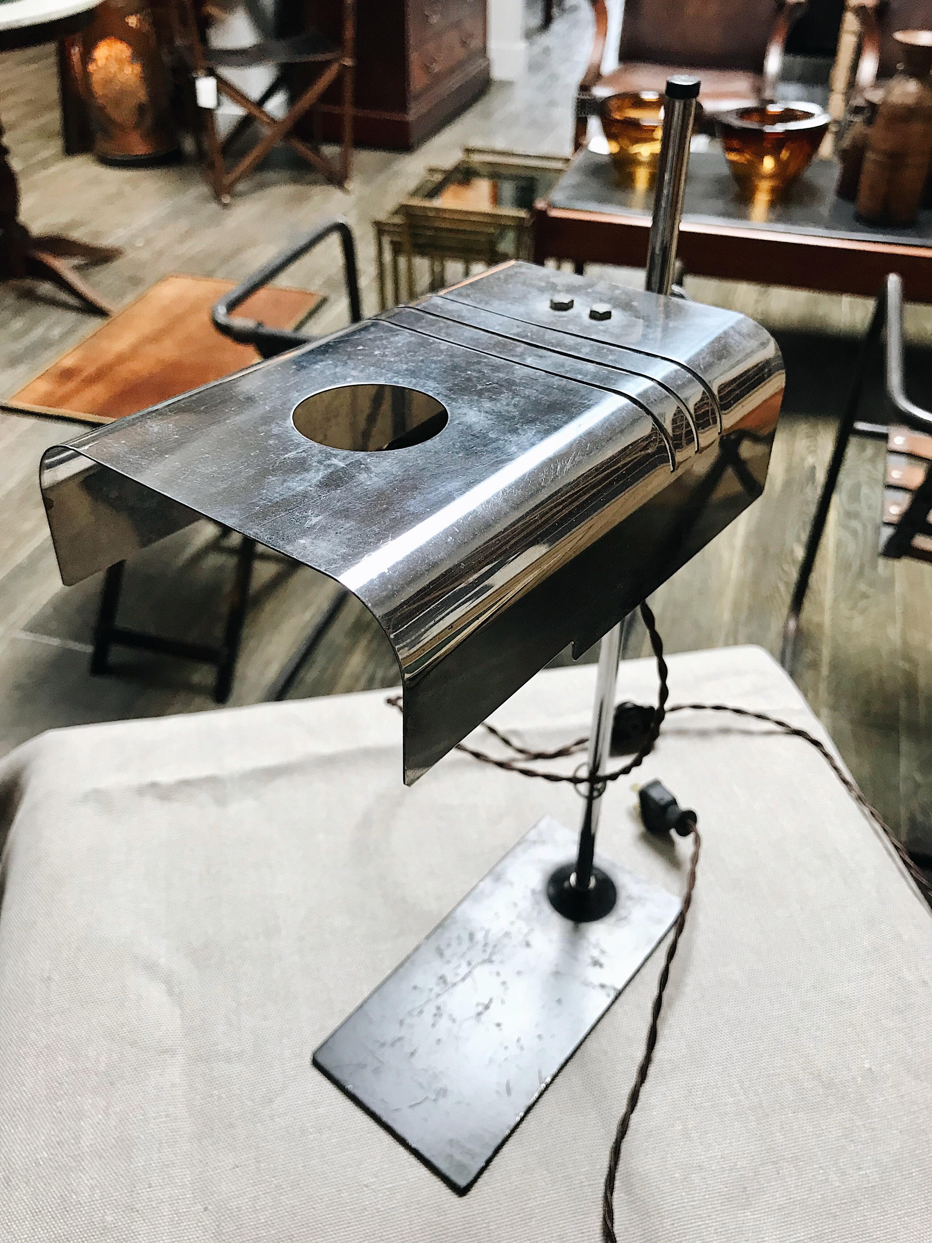 Mid-Century Modern Mid Century Modern Adjustable Chrome Desk Lamp