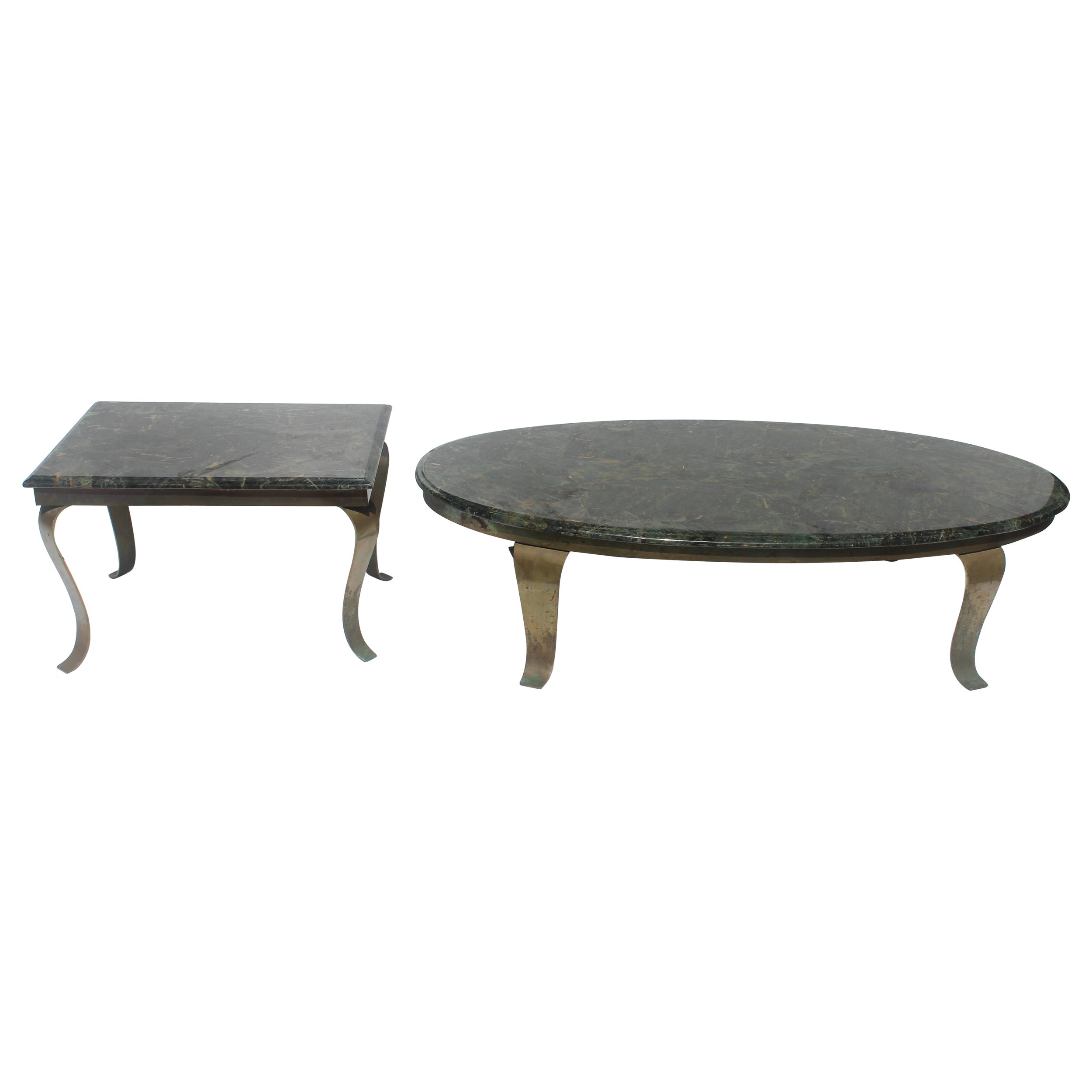 1960 Mid Century Modern "Muller" Cult. Mármol y Fósforo. Mesa auxiliar de "Muller"