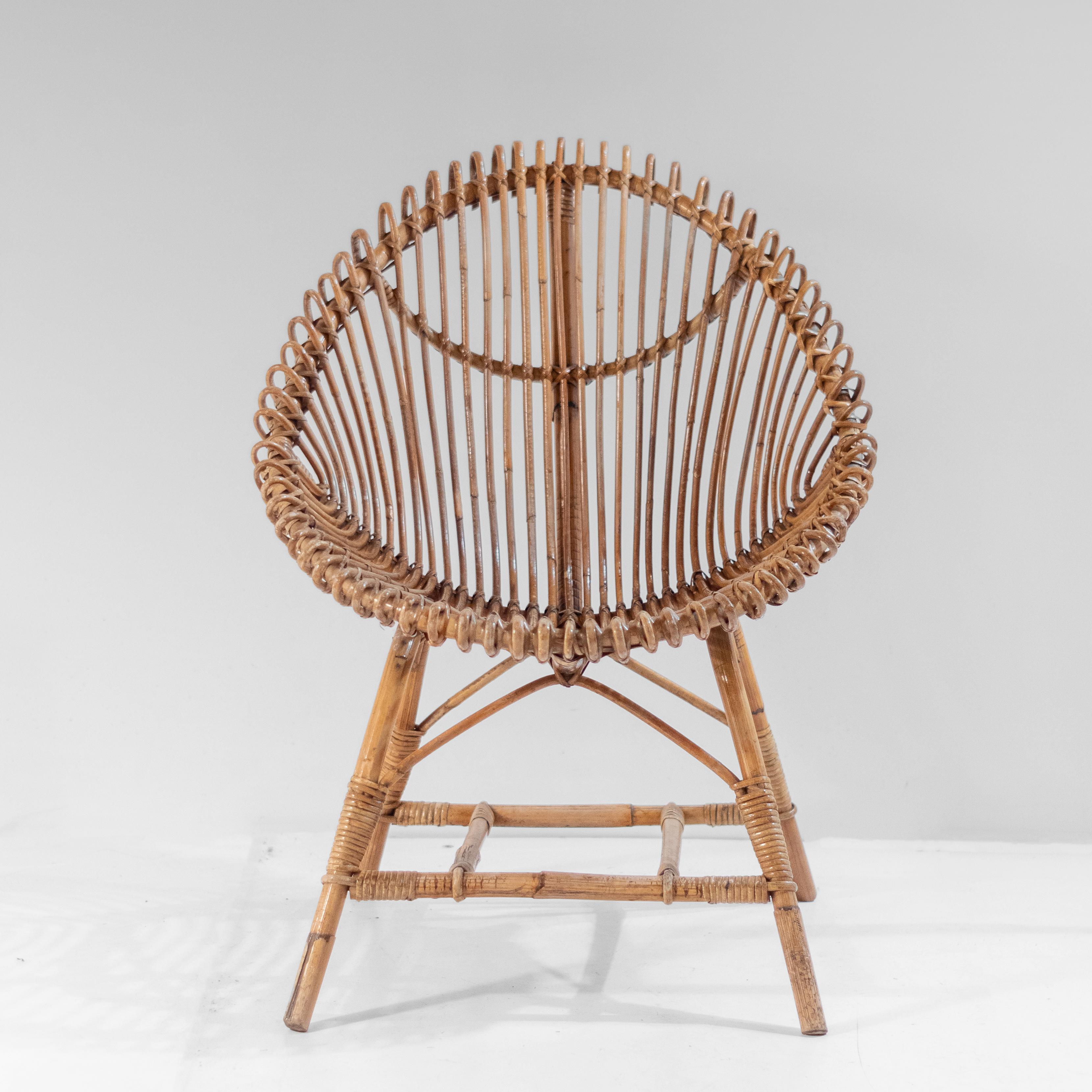 1960 Midcentury Modern Italian Bamboo Lounge Set en vente 7